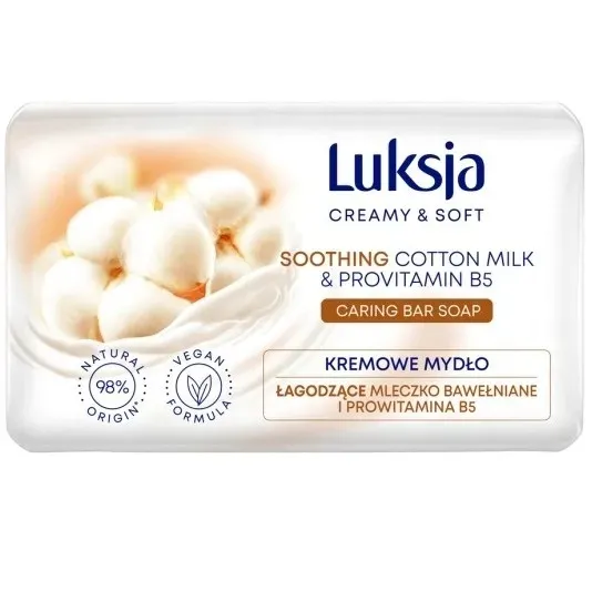 MYDŁO W KOSTCE LUKSJA CREAM BAWEŁNA I PROWITAMINA B5 100G