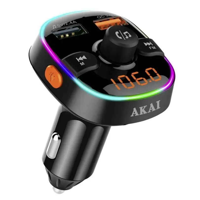 transmiter-fm-samochodowy-bluetooth-4-2-ladowarka-usb-microsd-akai-mikrofon