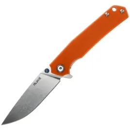 ruike-p801-j-pomaranczowy-noz-skladany-sandvik-14c28n