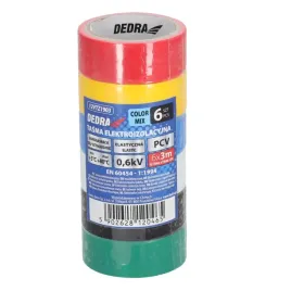 dedra-zestaw-tasm-elektroizolacyjnych-pvc-mix-19mmx3m-zestaw-6szt-12vtz1903