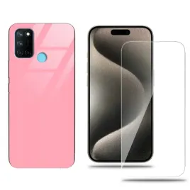 etui-do-realme-c17-glass-case-rozowy-zestaw-szklo-hartowane-ochrona-stylowy