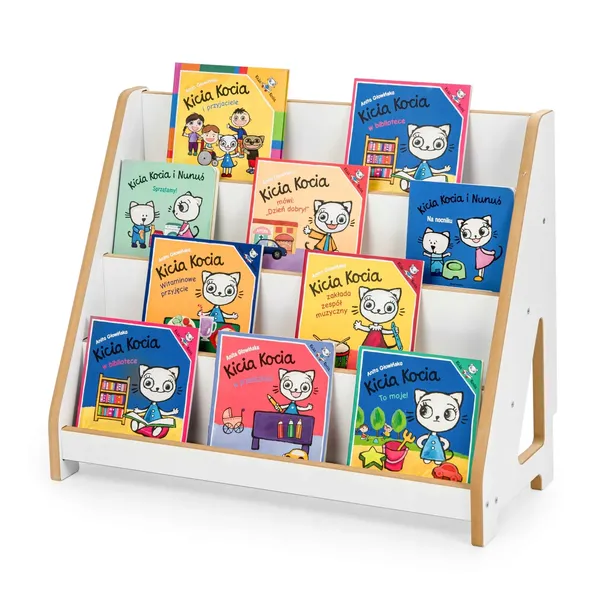 Biblioteczka dla Dzieci Montessori Regał na książki 4x Półka Organizer MINI