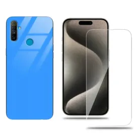 etui-do-realme-c3-glass-case-niebieski-zestaw-szklo-hartowane-ochrona-styl