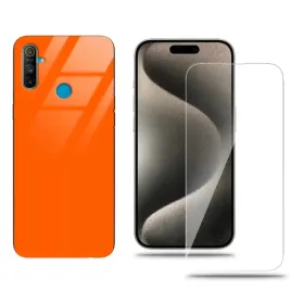 etui-do-realme-c3-glass-case-pomaranczowy-zestaw-szklo-hartowane-stylowy