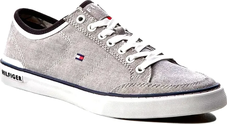 BUTY MĘSKIE TOMMY HILFIGER HARRINGTON SZARE TRAMPKI SZKOŁA ROZMIAR 45