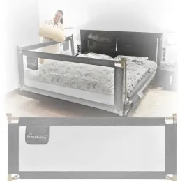 primabobo-barierka-ochronna-do-lozka-classic-160cm-dla-dzieci-wysoka-szara