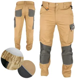 dedra-spodnie-ochronne-ld-54-dlugie-bezowe-slim-line-270g-m2-bh42sp-ld