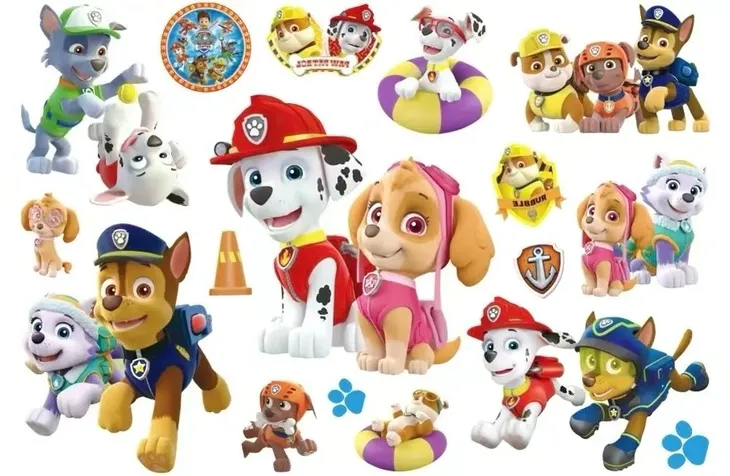 TATUAŻE ZMYWALNE DLA DZIECI PSI PATROL zestaw tatuaży PIESKI Paw Patrol