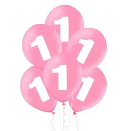 balony-lateksowe-30cm-1-urodziny-roz-100szt