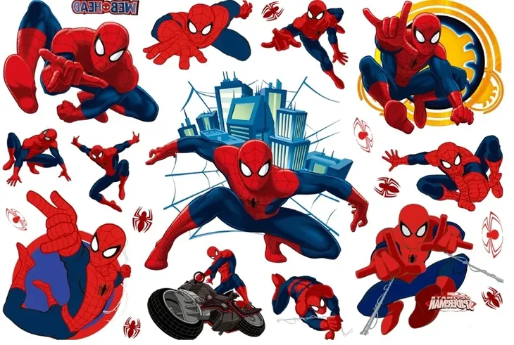TATUAŻE ZMYWALNE DLA DZIECI SPIDERMAN zestaw tatuaży Urodzinowe spider-man