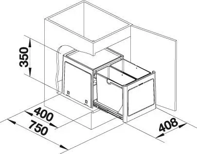 blanco-sortownik-botton-pro-45-2-automatic-stan-nowy