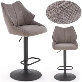 hoker-regulowany-tapicerowany-z-oparciem-krzeslo-barowe-szary-czarny-h122