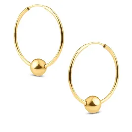 damskie-zlote-kolczyki-koleczka-z-gladkimi-kulkami-2w1-22mm-14kt-585