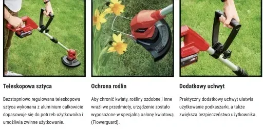 kosa-akumulatorowa-einhell-z-ladowarka-akumulator-stan-opakowania-oryginalne