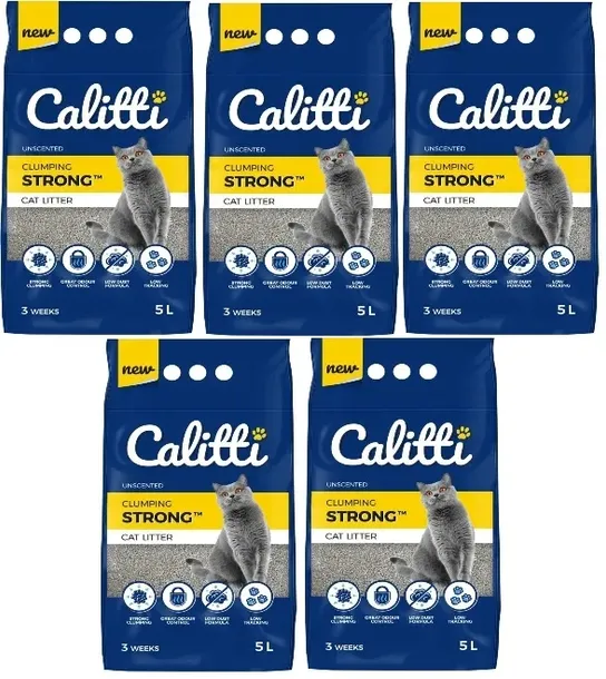Żwirek dla kota Calitti Strong 5x5L bentonitowy bezzapachowy