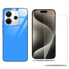 etui-do-xiaomi-redmi-note-14-4g-glass-case-niebieski-zestaw-szklo-hartowane