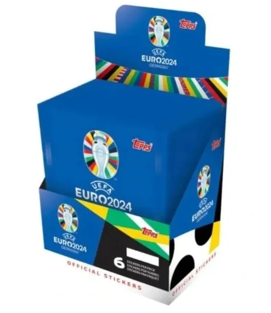 UEFA EURO 2024 Germany Topps NAKLEJKI - 20 saszetek - 120 naklejek