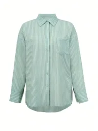 shein-damska-luzna-zielona-komfortowa-koszula-w-paski-xl-1di