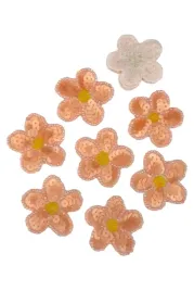 aplikacja-kwiat-z-cekinow-na-siatce-pomaranczowy-4-cm-10-szt