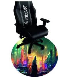 mata-gamingowa-ochronna-pod-fotel-podkladka-fotel-miasto-neon-gratis-mata