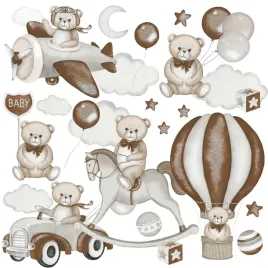 naklejki-na-sciane-dla-dzieci-misie-gwiazdy-balony-kon-na-biegunach-zestaw