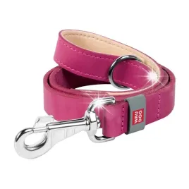smycz-dla-psa-z-naturalnej-skory-waudog-szer-25mm-dl-122cm-rozowa