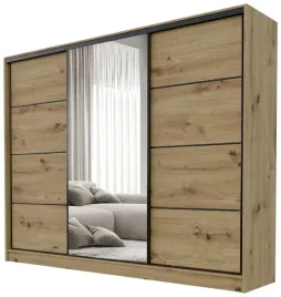 szafa-przesuwna-z-lustrem-235-cm-best-trzydrzwiowa-do-sypialni-dab-artisan