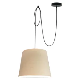 lampa-wiszaca-sufitowa-zyrandol-bezowa-regulowana-led-e27-abazur-welurowa