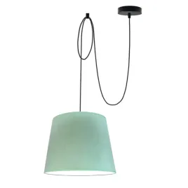 lampa-wiszaca-sufitowa-zyrandol-mietowa-regulowana-led-e27-abazur-welurowa