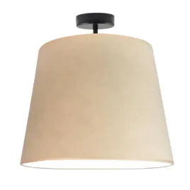 lampa-sufitowa-plafon-bezowa-zyrandol-led-e27-welurowa-abazur-nowoczesna