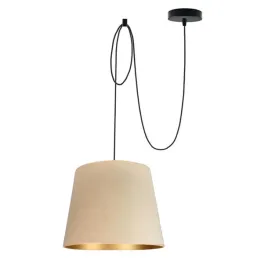 lampa-wiszaca-sufitowa-zyrandol-bezowa-regulowana-led-e27-abazur-welurowa