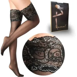 fiore-ponczochy-samonosne-sandrine-20den-black-4-l