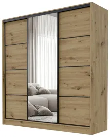 szafa-przesuwna-z-lustrem-180-cm-best-trzydrzwiowa-z-polkami-dab-artisan