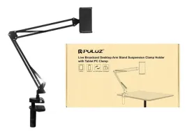 puluz-statyw-do-biurka-lozka-blatu-z-uchwytem-na-telefon-tablet-czarny