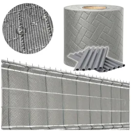 tasma-ogrodzeniowa-premium-19x26-oslona-ogrodzenie-panelowe-plot-szara-uv