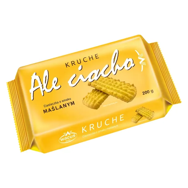 Wacuś Ciastka o Smaku Maślanym Kruche Ciasteczka do Herbaty Kawy 200G