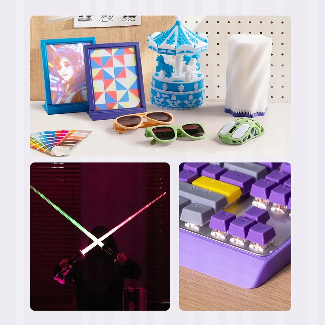 anycubic-kobra-3-combo-drukarka-3d-wielokolorowa-4-kolory-suszarka-ace-pro-stan-nowy