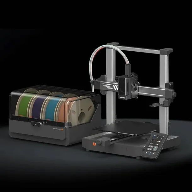 anycubic-kobra-3-combo-drukarka-3d-wielokolorowa-4-kolory-suszarka-ace-pro-stan-nowy-technologia-druku-fdm