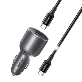 ugreen-ladowarka-samochodowa-mocna-usb-2x-usb-c-130w-kabel-usb-c-1m-5a