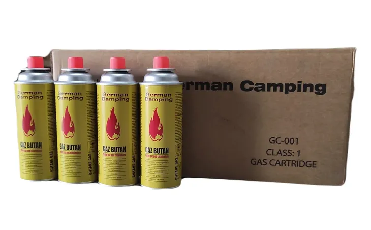 GAZ NABÓJ KARTUSZ WKŁAD ALPEN CAMPING 400ML KUCHENKA GAZOWA PALNIK 4 SZTUKI