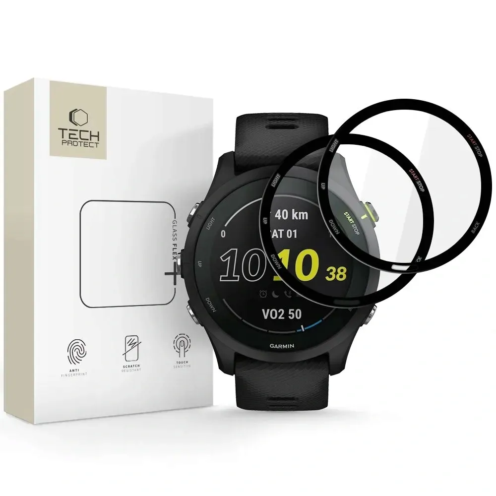 tech-protect-szklo-hybrydowe-flex-do-garmin-forerunner-255-2szt-stan-nowy