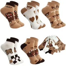 5x-skarpety-stopki-damskie-kolorowe-bawelniane-stylowe-wzory-jakosc-premium