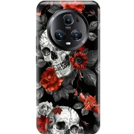 etui-do-huawei-honor-magic-5-pro-case-ochrona-goth-gotyckie-czaszki-mix-wz