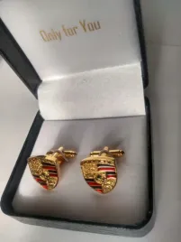 exciting-spinki-do-mankietow-koszuli-porsche-zlote-pozlacane-w-pieknym-etui