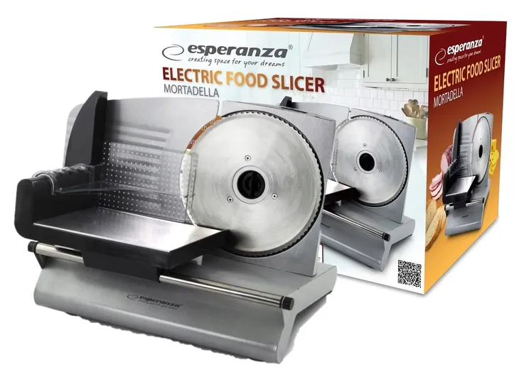 ELEKTRYCZNA KRAJALNICA DO CHLEBA WĘDLIN SERÓW METALOWA MOCNA 150W