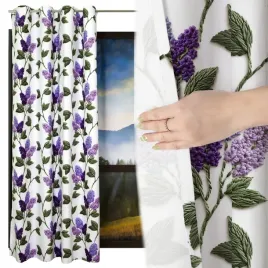 zaslona-gotowa-z-nadrukiem-kwiat-bzu-160x245-cm-przelotki-efekt-haftu-3d