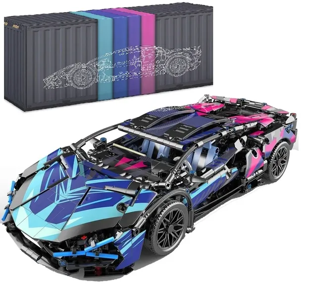 Klocki sportowy samochód wyścigowy cyber auto do złożenia 1290el (1290PCS)