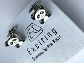 srebrne-spinki-do-mankietow-exc-panda-niedzwiadek-misiek-misiak-leniuszek