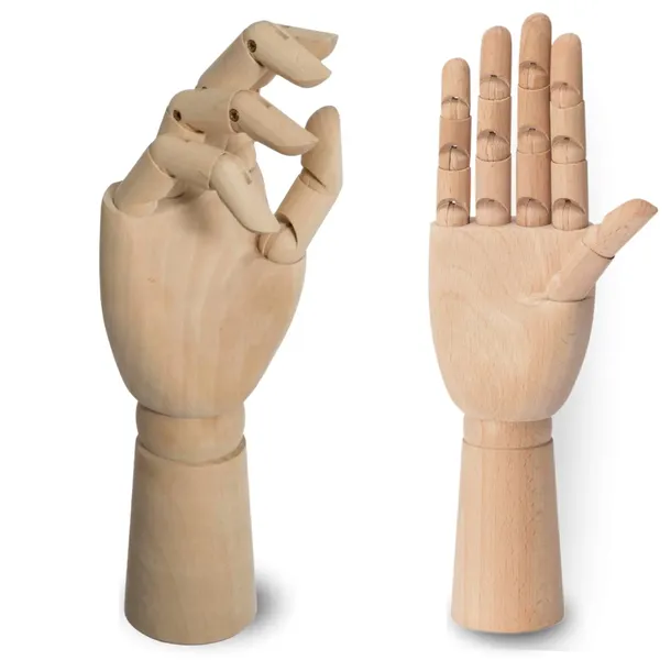DŁOŃ DO SZKICOWANIA MODEL MANEKIN DO RYSOWANIA FIGURKA DUŻA DO SZKICU 30 cm