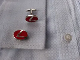 spinki-do-koszuli-lexus-exc-bordo-czerwony-srebrny-pudelko-etui-na-prezent